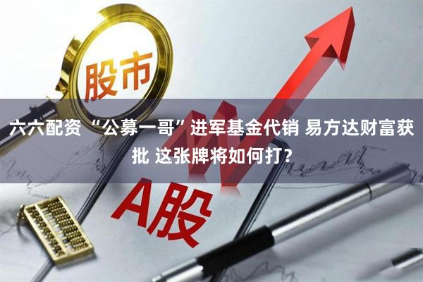 六六配资 “公募一哥”进军基金代销 易方达财富获批 这张牌将如何打？
