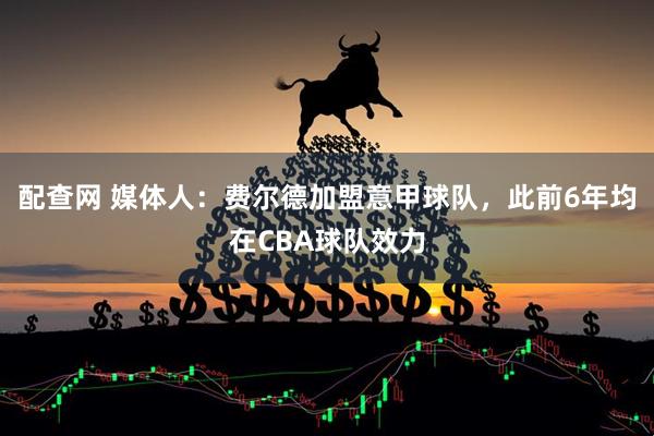 配查网 媒体人：费尔德加盟意甲球队，此前6年均在CBA球队效力