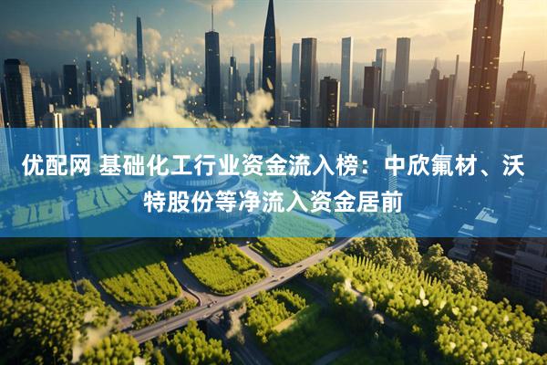 优配网 基础化工行业资金流入榜：中欣氟材、沃特股份等净流入资金居前